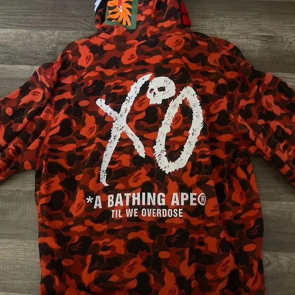 Bape x XO Camo Shark Full Zip Hoodie